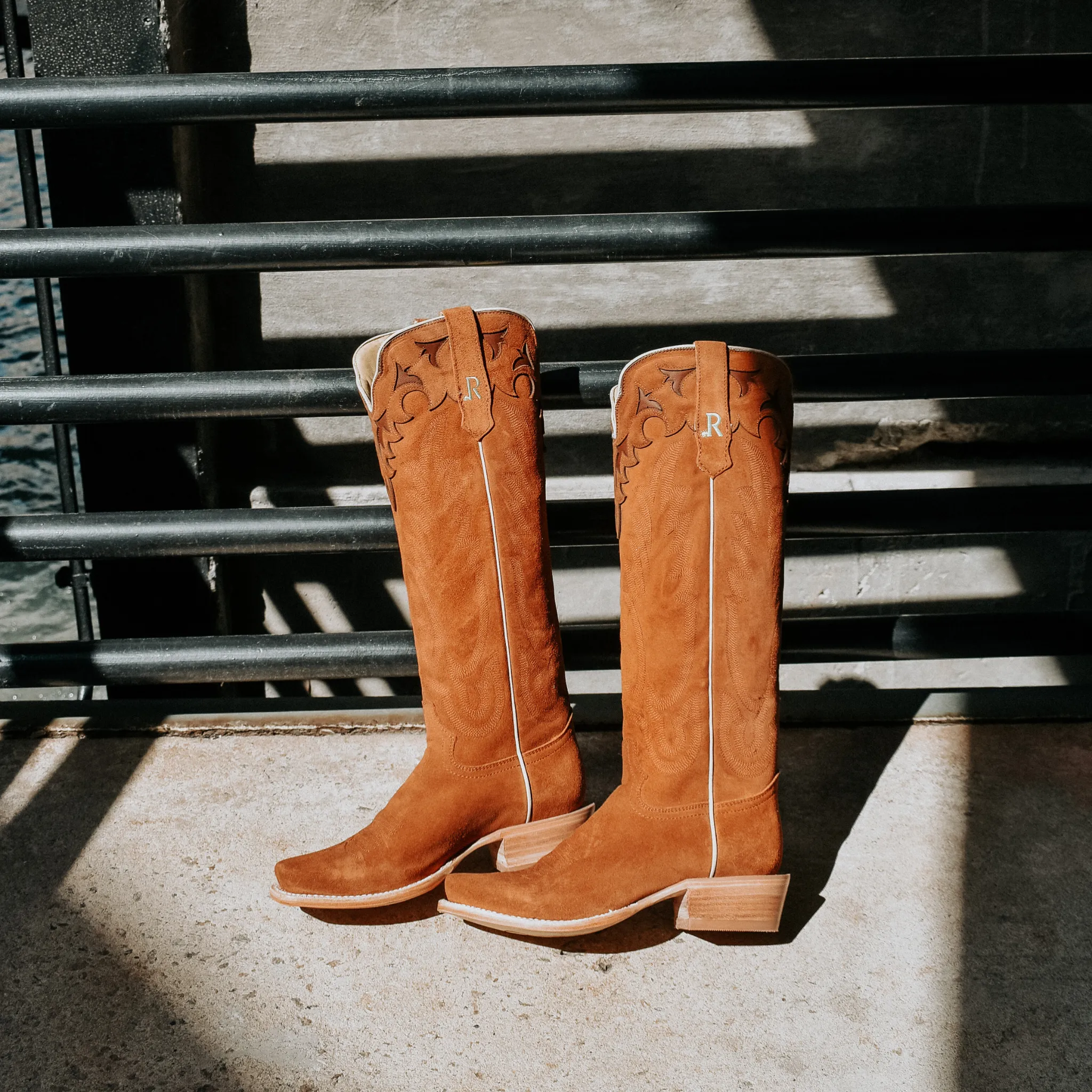 R. WATSON WOMEN'S GINGER SUEDE WESTERN BOOT - RWL8421-1