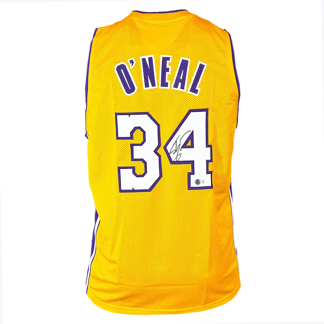 Shaquille O'Neal Signed Los Angeles Yellow Diesel Basketball Jersey (Beckett)