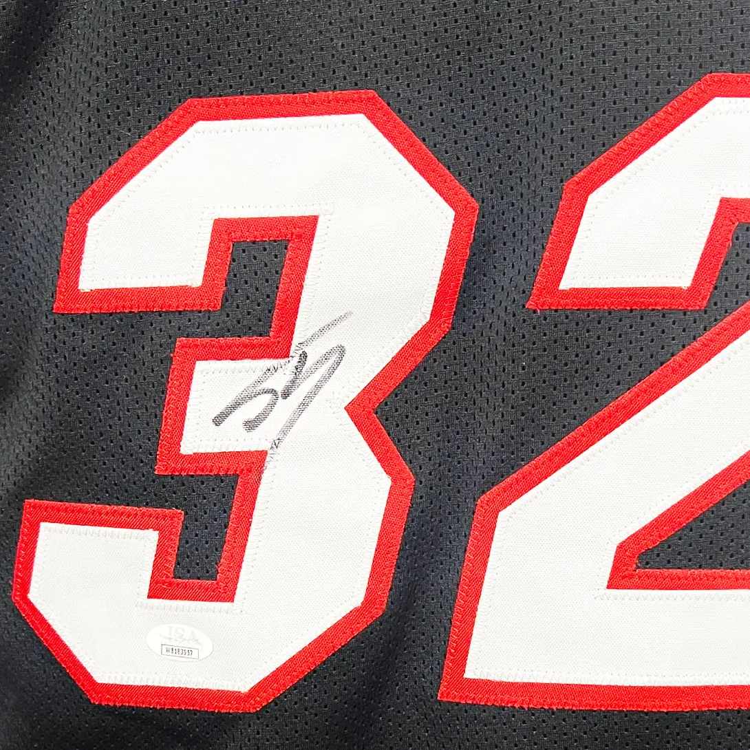 Shaquille O'Neal Signed Miami Black Basketball Jersey (JSA)