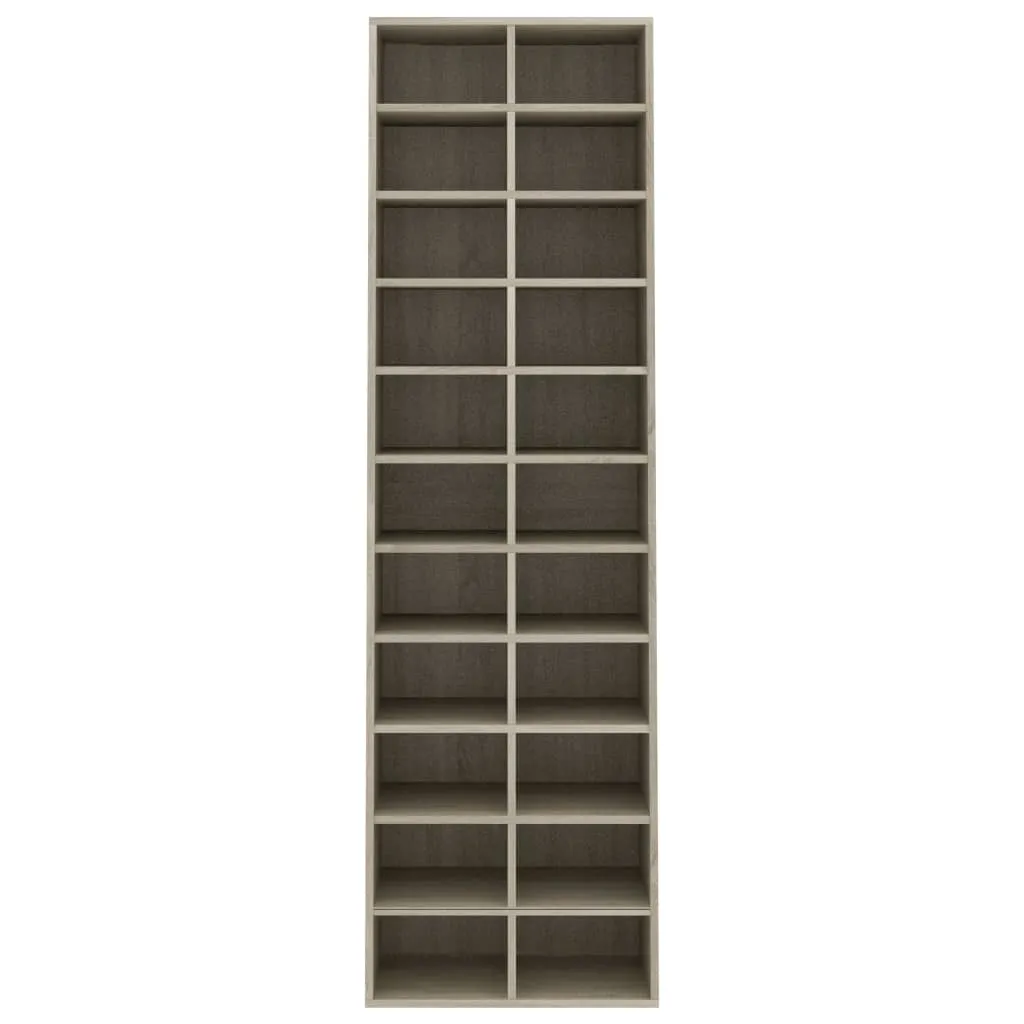 Shoe Cabinet Sonoma Oak 54x34x183 cm Chipboard