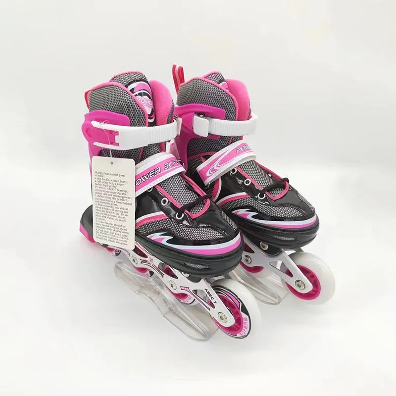 Sprint Inline Skate With Protection Pads and Helmet