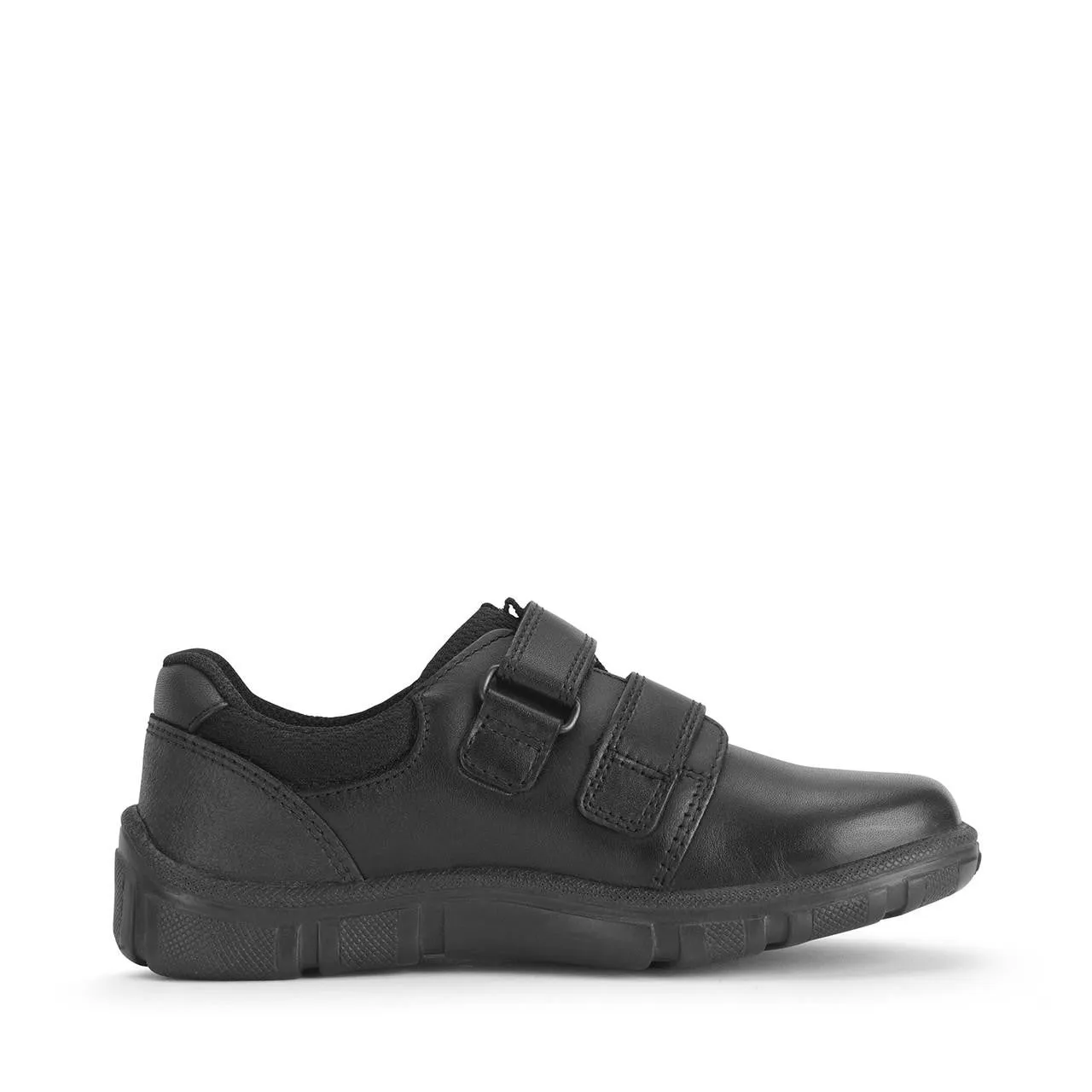 Start-Rite: Origin Velcro School Shoes - Black Leather