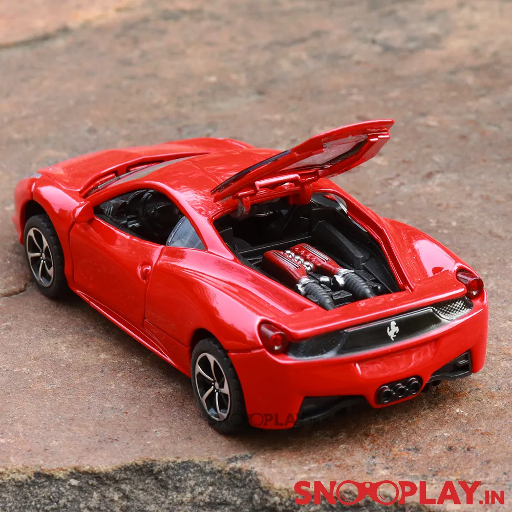 Supercar Diecast Scale Model resembling Ferrari (Openable parts)- with lights & sound