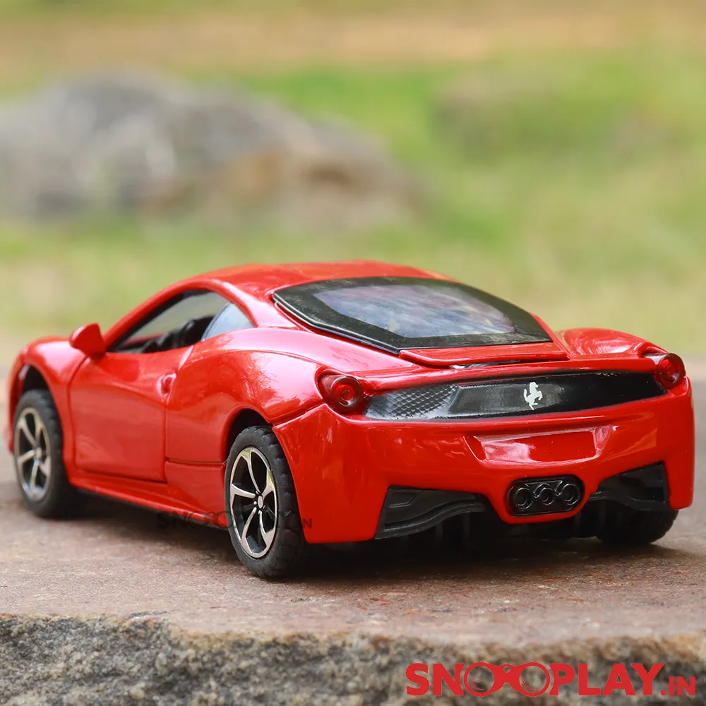 Supercar Diecast Scale Model resembling Ferrari (Openable parts)- with lights & sound