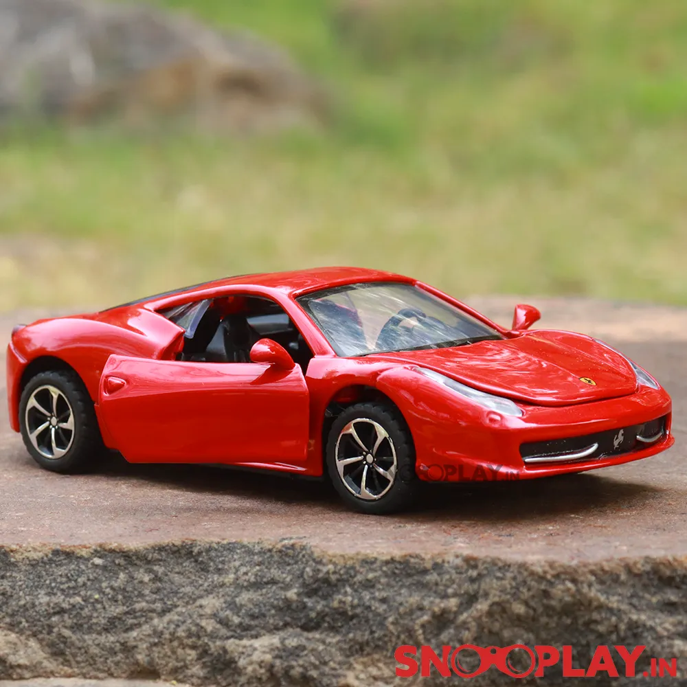 Supercar Diecast Scale Model resembling Ferrari (Openable parts)- with lights & sound