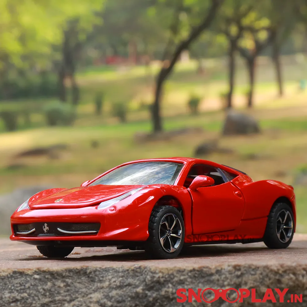 Supercar Diecast Scale Model resembling Ferrari (Openable parts)- with lights & sound