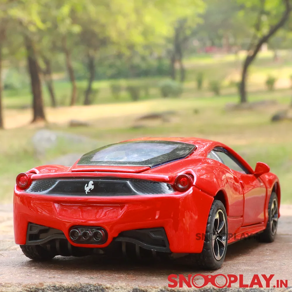 Supercar Diecast Scale Model resembling Ferrari (Openable parts)- with lights & sound