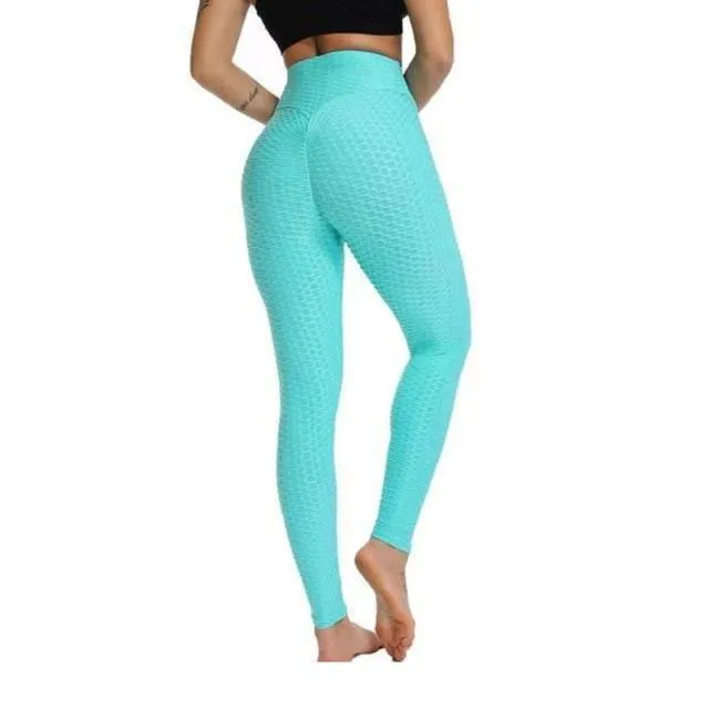 Textured High-Waist Athletic Leggings