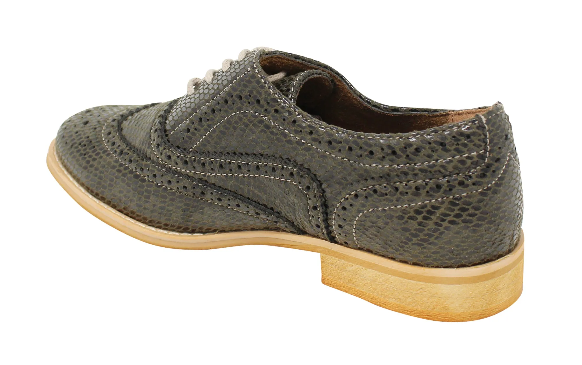 Wanted Shoes Women's Babe Snakeskine Oxford