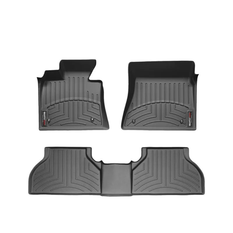 WeatherTech FloorLiners - Front/2nd Row/3rd Row - Black - Mopar Compact Van 2012-16