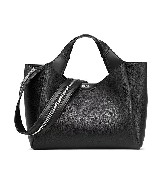 Willa Satchel Black/Silver