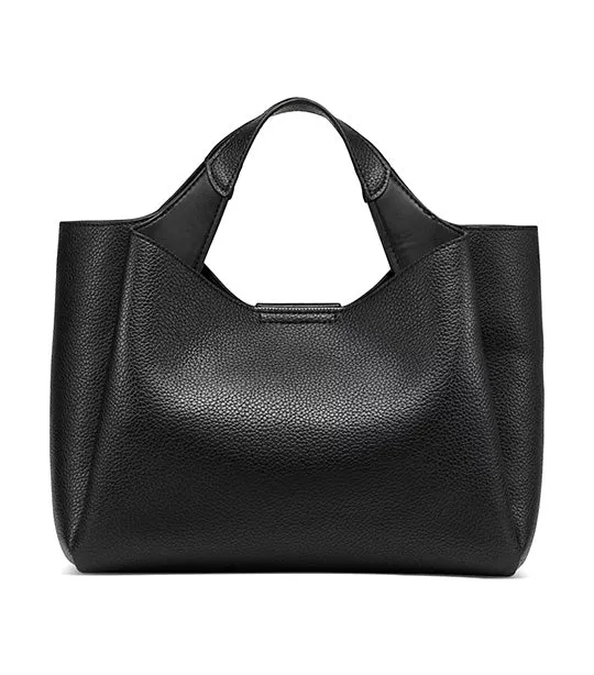 Willa Satchel Black/Silver