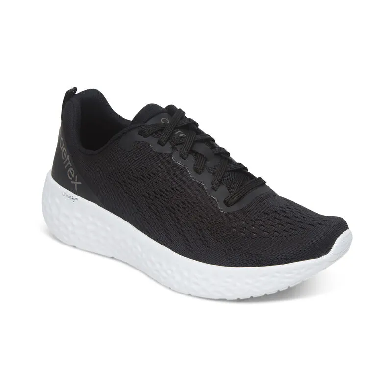 WOMEN'S AETREX DANIKA ARCH SUPPORT SNEAKER | BLACK