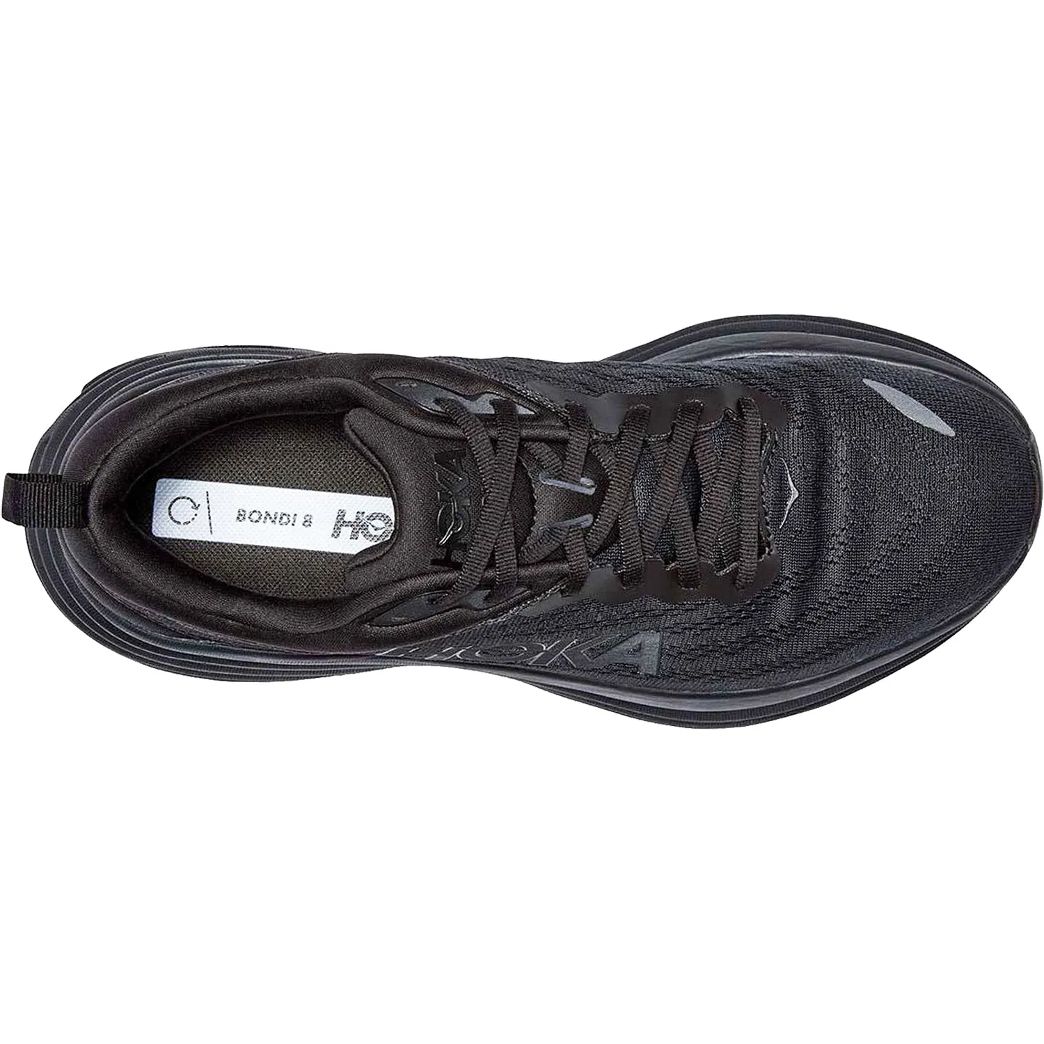 Women's Hoka Bondi 8 Black/Black Mesh