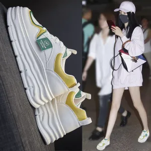 Women's Korean Style White Spring Joker Board Canvas Shoes