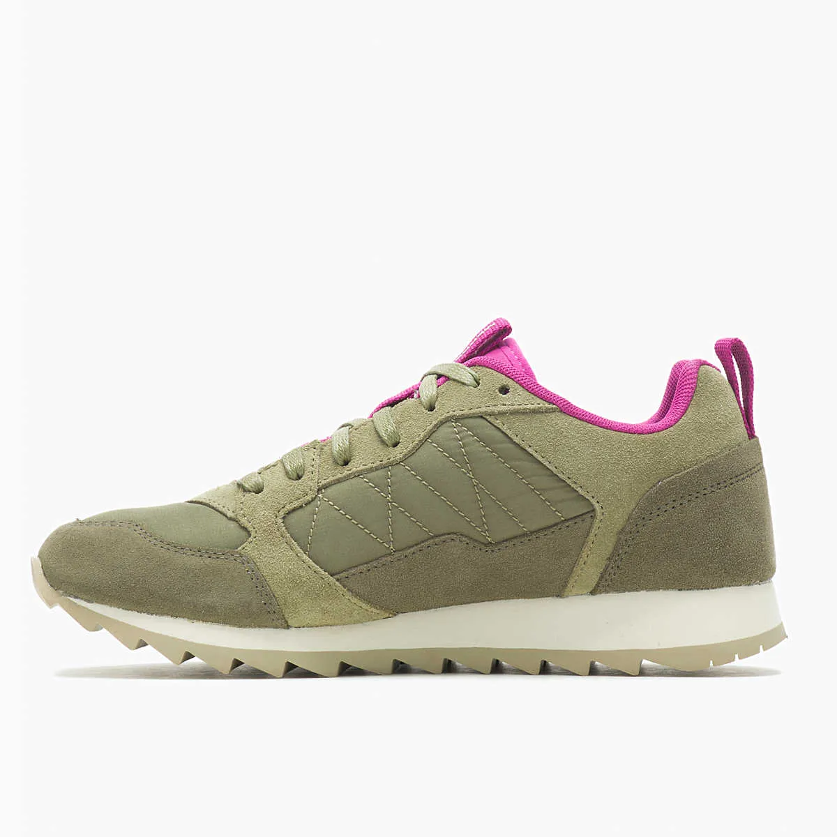 WOMEN'S MERRELL ALPINE SNEAKER | OLIVE / FUCHSIA