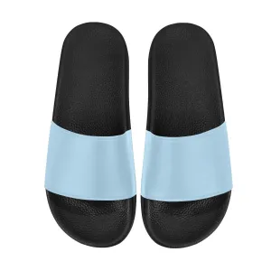 Womens Slides, Flip Flop Sandals, Light Blue